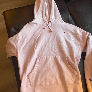 pink champion hoodie! Girls large!